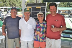 Finalists from the Tournament, left to right. Wayne Lockwood, Ron Raymond, Bonnie Radke and Rex Galusha.